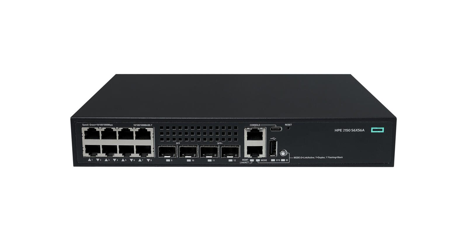 HPE Networking CW 2150 8p 10M/100M/1G 2p SFP 1G 2p SFP+ 1G/10G Switch (S6X56A) S6X56A#ABB