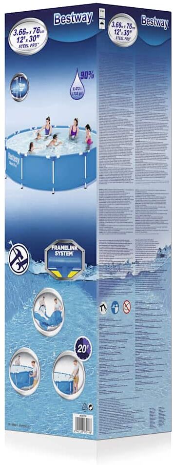 Bestway Piscine Steel Pro cadre 366x76 cm