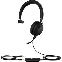 Yealink UH38 Mono Teams Kopfhörer Verkabelt & Kabellos Kopfband Anrufe/Musik USB Typ-C Bluetooth Schwarz