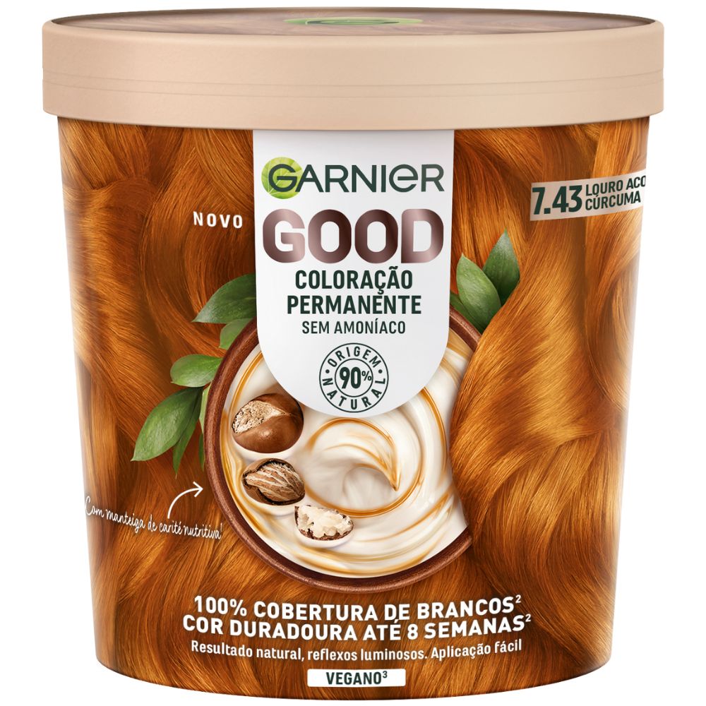 Garnier Good Ammonia-Free Permanent Hair Color 160mL 7.43 Tumeric Copper