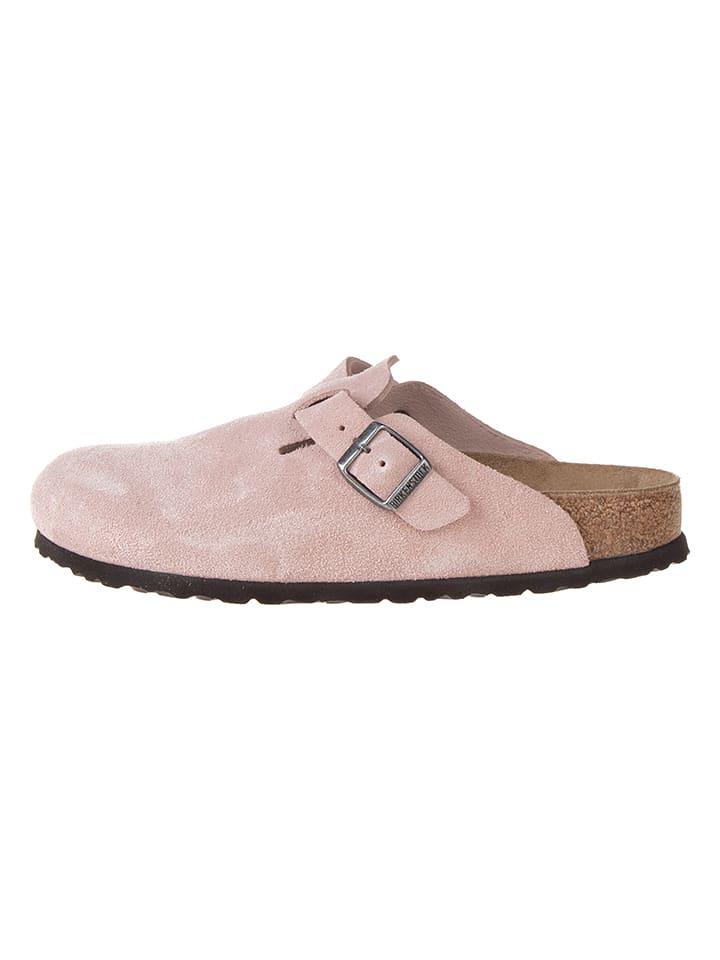 Birkenstock Leder-Clogs in Rosa - 38