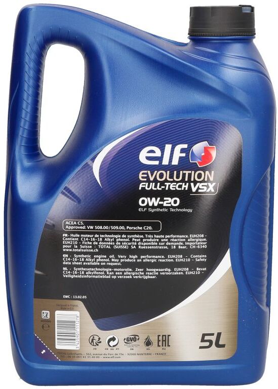 Motoröl ELF Evolution FULLTECH VSX 0W20 5L