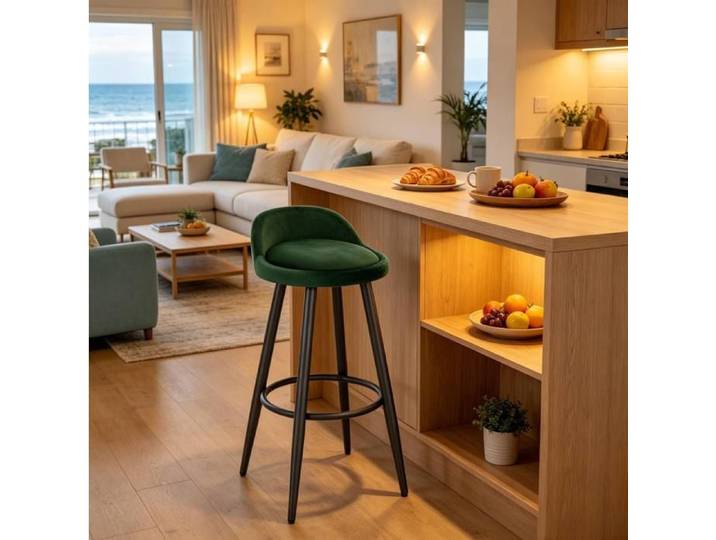 Tabouret moderne pour cuisine et salle à manger siège confortable 1 unité