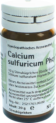 PHÖNIX LABORATORIUM GmbH CALCIUM SULFURICUM PHCP Globuli 20 g 00359557
