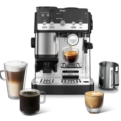 NINJA Kaffeemaschine mit Mahlwerk "Luxe Café MINI", silber (silber, schwarz), 1, Kaffeemaschinen