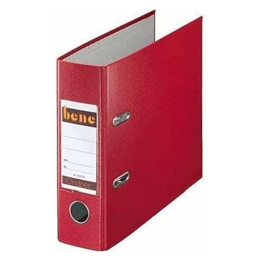 Bene A5 Ordner rot Kunststoff 7,5 cm DIN A5 quer (A5, 75 mm, 1 Stk.) (293000RT)