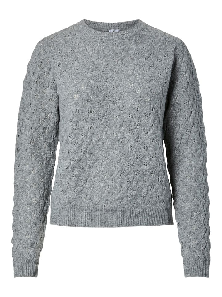 Pieces Pullover in Grau - S