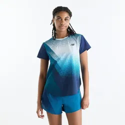 New Balance Damen Race Day Ultra Light Printed T-Shirt