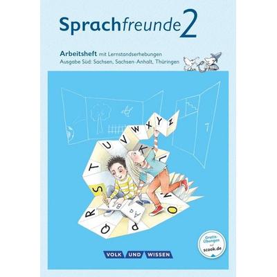 Sprachfreunde 2. Schuljahr - Arbeitsheft in Schulausgangsschrift. Ausgabe Süd, Taschenbuch von Andrea Knöfler,Susanne Kelch, Volk und Wissen Verlag