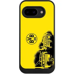 Nivocase Hülle für Google Pixel 9a Handyhülle NIVOcore Case Schwarz BVB Borussia Dortmund Stadion (Google Pixel 9a), Smartphone Hülle, Schwarz