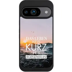 Nivocase Handyhülle für Google Pixel 9 Hülle NIVOpure Case Schwarz Meer Statement Spruch (Google Pixel 9), Smartphone Hülle, Schwarz
