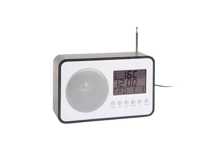 Karlsson Wekker Fm Radio - Zwart - 19.2x6.6x12.5cm