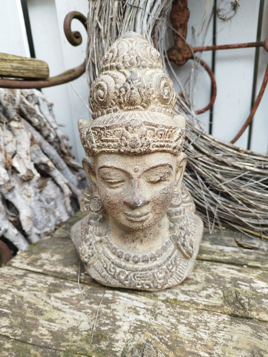 Varios Hoofd Buddha Steen voor op tafel