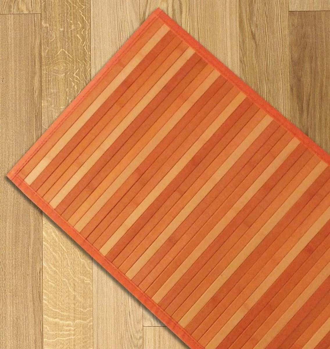 Oranje Bamboe Keukentapijt Runner met Anti-slip Onderkant - 55 x 140 cm