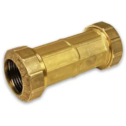 Messing Schraubfitting für PE-Rohr Langkupplung, schwere Ausführung, DVGW Prüfzeichen (Ausführung: 32 mm)