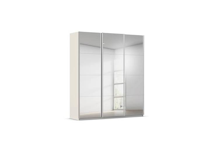 Rauch Möbel KULMBACH, Schwebetürenschrank, Farbe Beige, Breite 203 cm Kleiderschrank mit Schwebetüren, Schiebetüren, 3-türig, mit Spiegel, Zubehör Classic, Schlafzimmer, Jugendzimmer, Garderobe