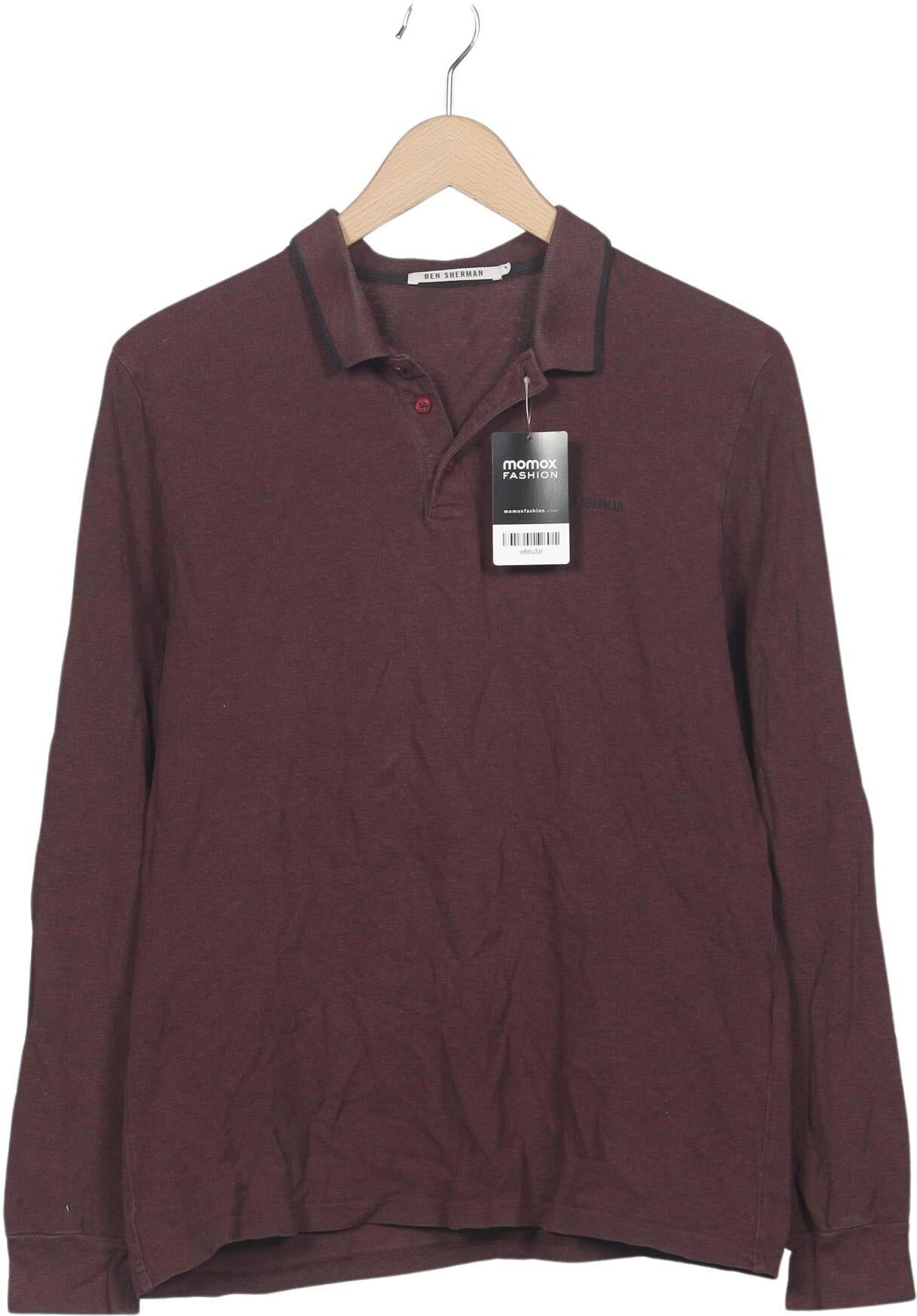 Ben Sherman Herren Poloshirt, Bordeaux, Gr. M, Baumwolle - Second Hand