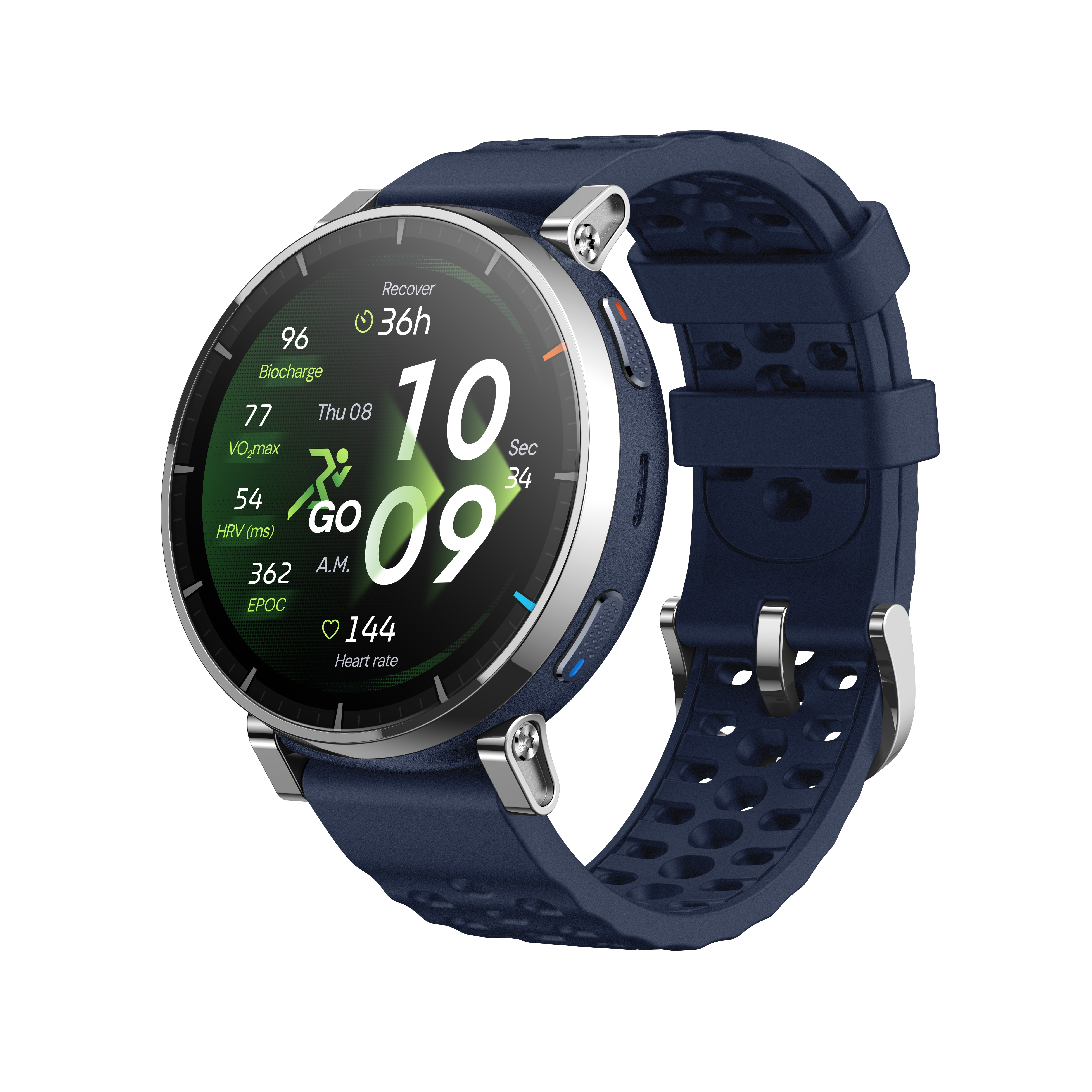 Amazfit Active 3 Premium 45mm Smartwatch GPS NFC HYROX Dark Blue W2558GL2N
