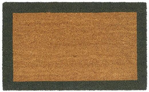 My Mat Green Printed Coir Border Doormat