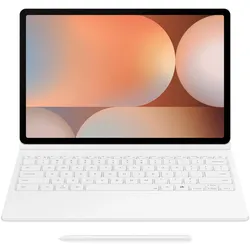 Samsung Book Cover Keyboard Tab S10+/S9+/S9 FE+ White (DE, Samsung Galaxy Tab S10+, Samsung Galaxy Tab S9 FE+, Samsung Galaxy Tab S9+), Tablet Tastatur, Weiss