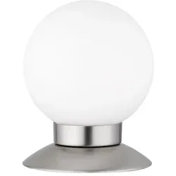 Reality Leuchten LED-Tischleuchte Princess Alu, Eisen, Stahl & Metall Silber Nickel matt