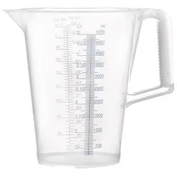 PRESSOL Messbecher 5l blau bedruckte Skala PP - 7085