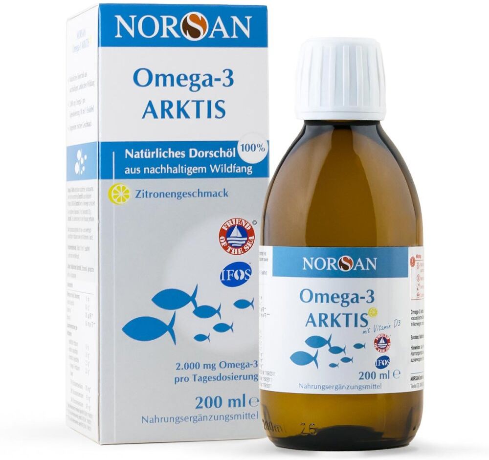 Norsan Omega-3 Arktis Fischöl mit Vitamin D3 flüssig
