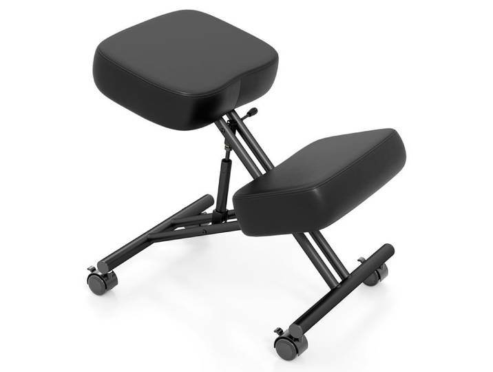 COSTWAY Chaise de Genou Réglable en Hauteur Tabouret de Correction de Posture avec Siège Incliné pour Soulager la Douleur