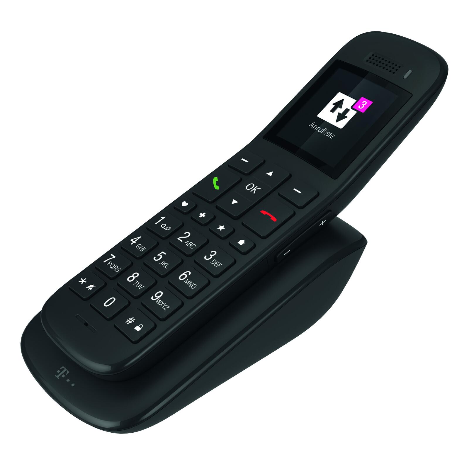 Telekom Speedphone 32 ebenholz, DECT Telefon mit Ladeschale 40863128