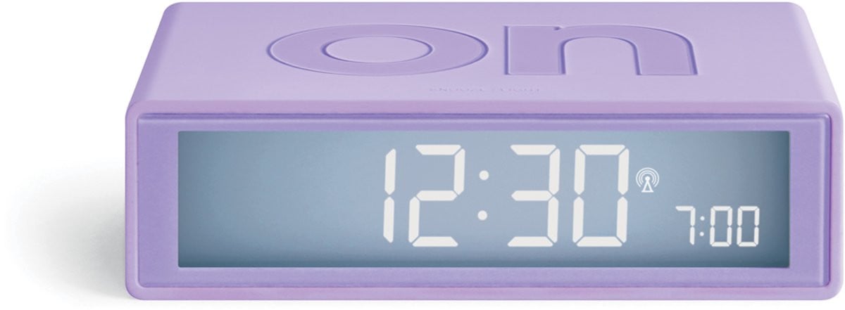 Lexon Flip Classic Omkeerbare Wekker - Lila - Lichtpaars