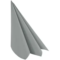 VEPATIM 50x Servietten Airlaid 40x40cm 1/4 -Falz stoffähnlich hochwertig grau