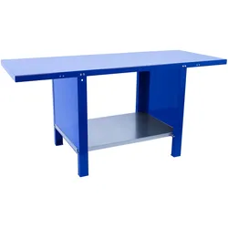 SimonRack Industriewerkbank mit geschlossenen Seiten, 1500x730 mm, Hohe strukturelle Steifigkeit, Tragfähigkeit 700 kg, Blau - BT-6 PRO