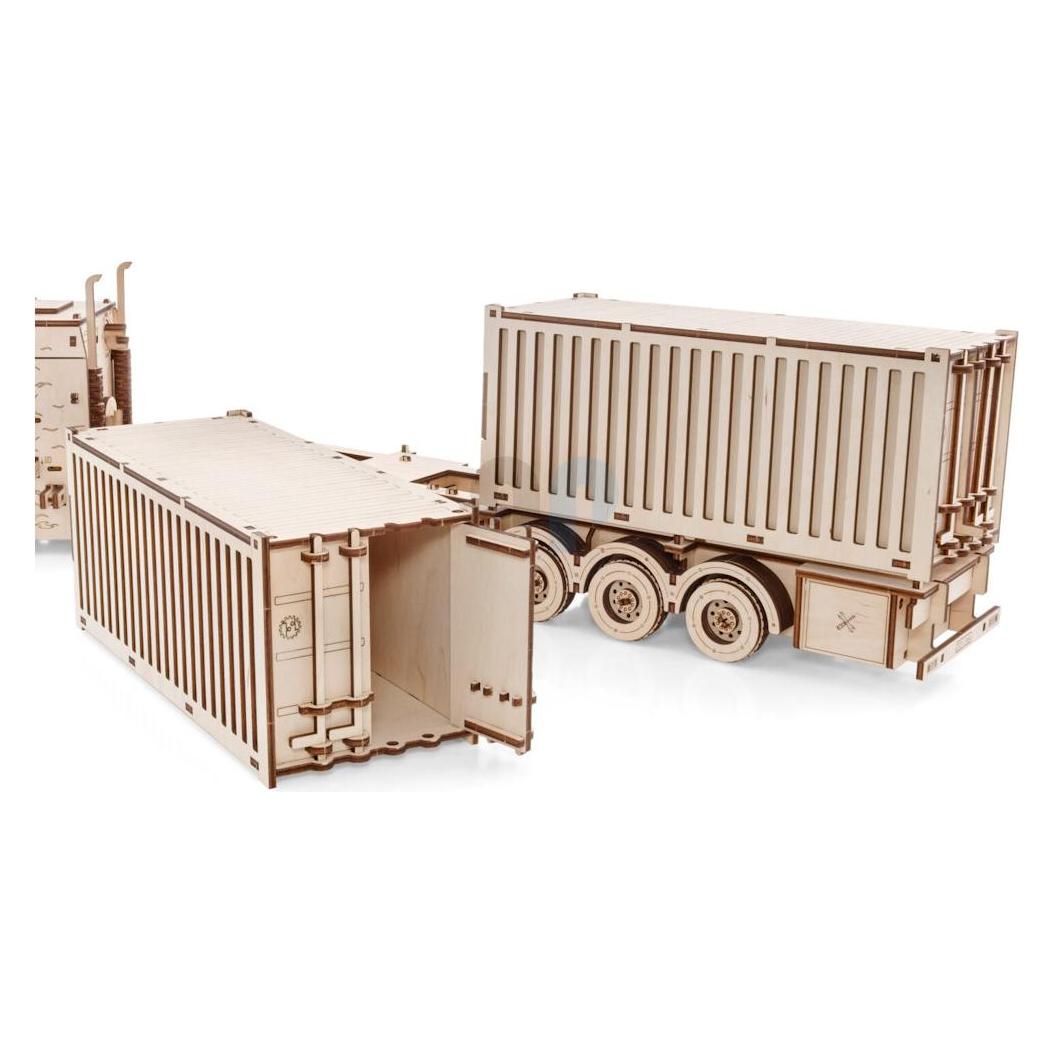 Eco Wood Art 3D Holz Modellbausatz - Containerauflieger für Road King Sattelschlepper (44680663)