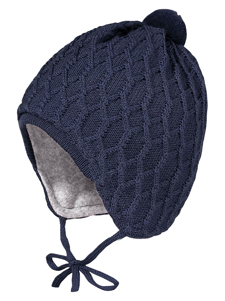MaxiMo Woll-Mütze in Dunkelblau - 39 cm