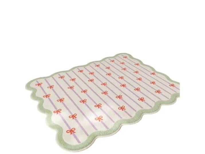 EnxJire Unregelmäßig geformter Schlafzimmerdekor-Teppich Großflächige Teppiche, flauschige weiche Nachttisch-Bodenmatte, dicker Plüsch-Garderobenteppich(J,200x250cm)