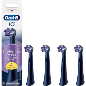 Oral-B Aufsteckbürsten iO Strahlendes Weiss, schwarz, 4 Stück
