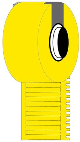 Brady M6-30x4.2-7596-YL etiquetas de vinil amarelas 30 mm x 4,20 mm