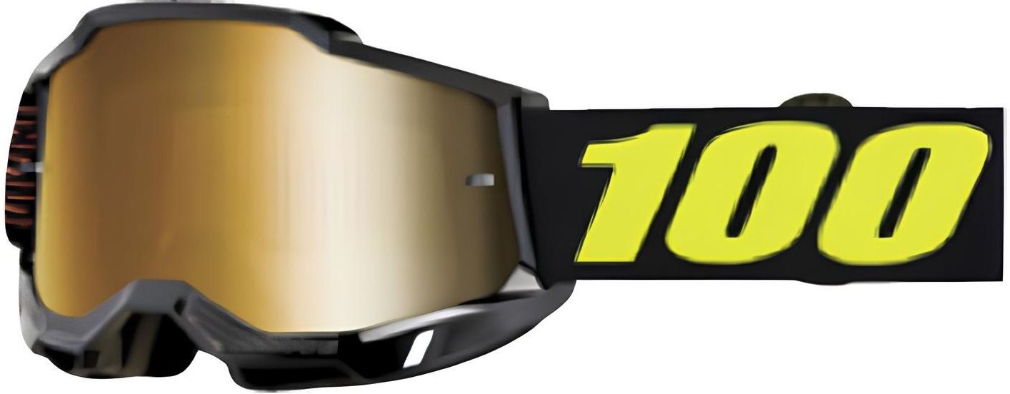 100% Accuri 2 Extra MTB Moto Brille Fairbanks gold verspiegelt