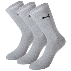 Puma Basic Socken Unisex Crew Socken - 3er Pack - Light Brown Melange (008) - 39-42