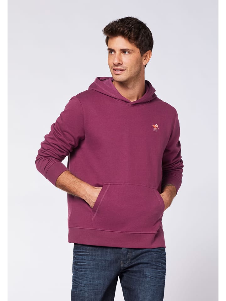 Polo Sylt Hoodie in Pflaume - L