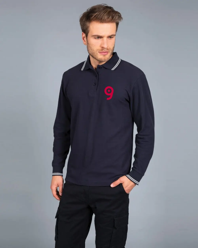 Polo New Marsiglia Uomo 100% Cotone Manica Lunga Regular Fit Personalizzate o neutre JRC