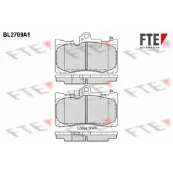 Bremsbelagsatz Scheibenbremse FTE 9010935