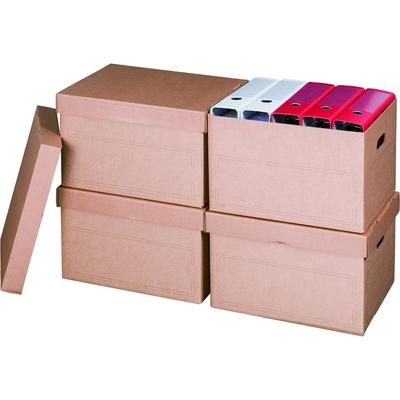 smartboxpro 10 x Archivbox mit Deckel, 413x330x266mm