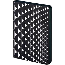 Graphic Half Full Gepunktetes Notizbuch S 176 Seiten 120 g/m2