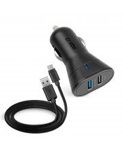 SBS Auto Zigarettenanzünder 5 V 1 m Schwarz USB-Type-C car charger kit (TEKITCRC2U21AUL)