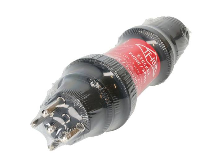 Max Hauri Stecker Typ 25 Ip55 schwarz