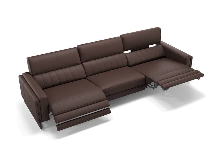 Designersofa MARA 3-Sitzer Leder Couch