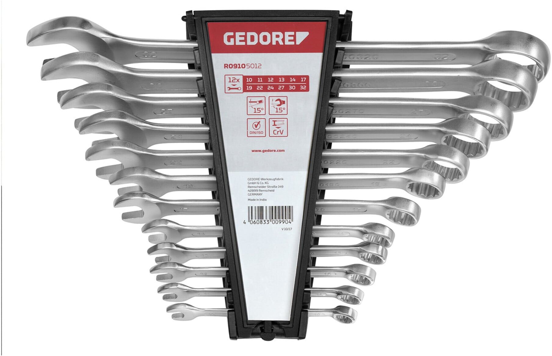 Gedore R09105012 RingmaulschSatz 10-32 mm 12-teilig ; Gedore Red (3300990)