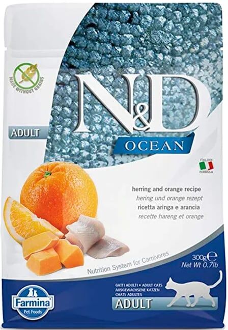 Farmina Ração Gato Adulto Ocean Abóbora Arenque 300g