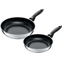Domus Bratpfannen-Set, 24 & 28 cm edelstahl/schwarz